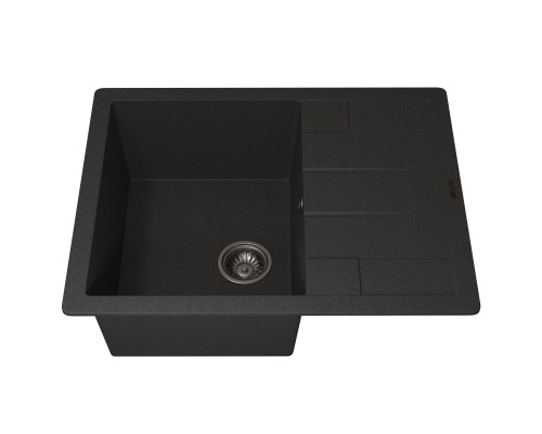 Кухонная мойка кварцевая Uperwood Quartz UPD-03-04, прямоугольная, черная