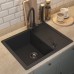 Кухонная мойка кварцевая Uperwood Quartz UPD-03-04, прямоугольная, черная