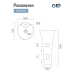 Раковина напольная Gid Nb132