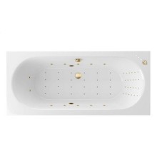 Ванна гидромассажная EXCELLENT Oceana Slim 170x75 NANO золото