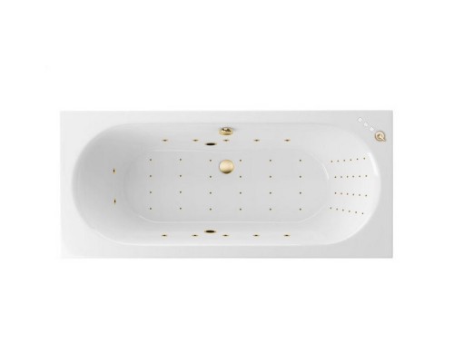 Ванна гидромассажная EXCELLENT Oceana Slim 170x75 NANO золото