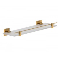 Стеклянная полка для ванной Wonzon&Woghand, Темное золото