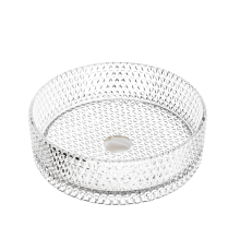 Чаша накладная круглая Ceramica Nova Cristal 36x36 прозрачная