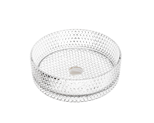 Чаша накладная круглая Ceramica Nova Cristal 36x36 прозрачная