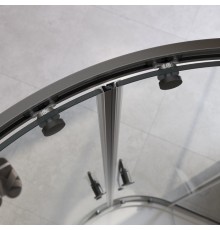 Душевой уголок Cezares Relax-304 100x100 RELAX-304-R-2-100-C-GM профиль Оружейная сталь стекло прозрачное