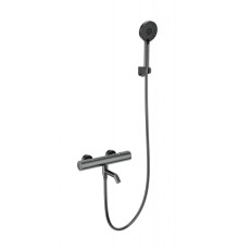 Смеситель для ванны с душем и термостатом Wonzon&Woghand, Темный графит