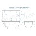 Чугунная ванна Delice Aurora 140x70 без отверстий под ручки и антискользящего покрытия