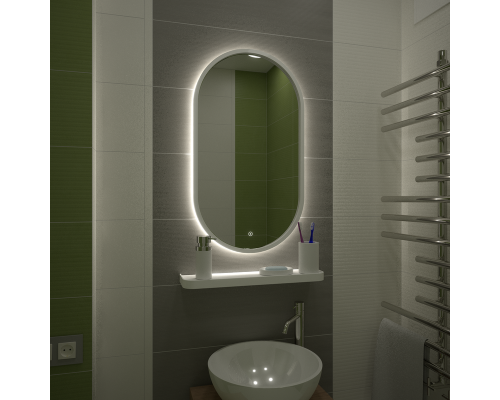 Зеркало Континент "Prime Black LED" ЗЛП1099