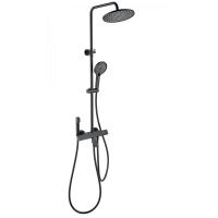 Душевая система с термостатом Wonzon&Woghand The ONE, Черный матовый WW-B3094-MB