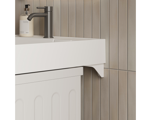 Раковина над стиральной машиной Ceramicanova Квадрат (Quattro) 600x600x123 мм, с кронштейнами, белый, арт