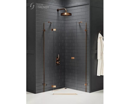 Душевое ограждение NEW TRENDY AVEXA COPPER BRUSHED L 80x80x200 EXK-3818 медь