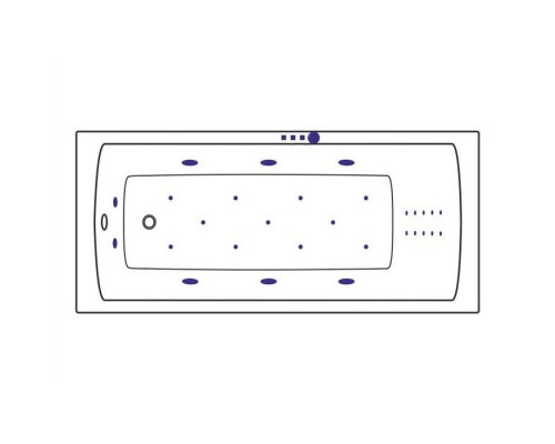 Ванна гидромассажная EXCELLENT Aquaria 160x70 ULTRA NANO золото