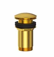 Донный клапан WHITECROSS A706GLB для умывальника, клик-клак брашированное золото