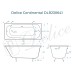 Ванна чугунная Delice Continental 130х70
