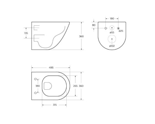 Унитаз BelBagno Amanda BB051CHR подвесной без сиденья