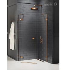 Душевое ограждение NEW TRENDY AVEXA COPPER BRUSHED L 100x80x200 медь