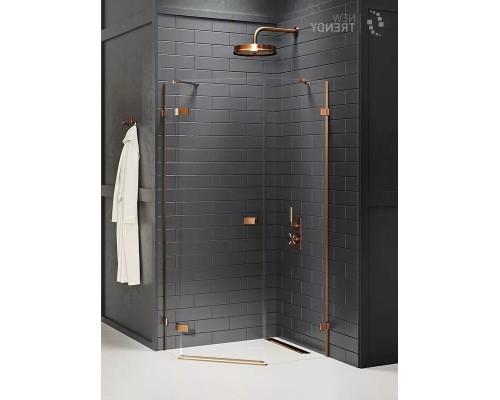 Душевое ограждение NEW TRENDY AVEXA COPPER BRUSHED L 100x80x200 медь