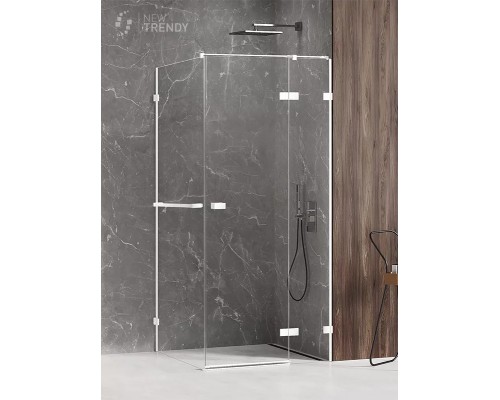 Душевое ограждение NEW TRENDY AVEXA WHITE R 100x80x200 белый