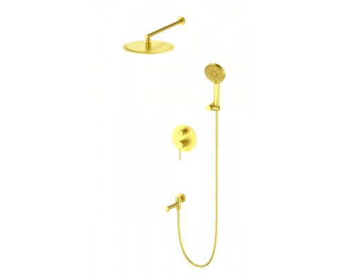 Душевая система встраиваемая Wonzon&Woghand, Брашированное золото