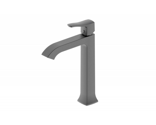 Смеситель для раковины высокий Wonzon&Woghand, Темный графит