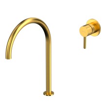 Смеситель для умывальника с выносным управлением Whitecross Y Y1219GLB браш золото