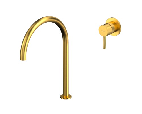 Смеситель для умывальника с выносным управлением Whitecross Y Y1219GLB браш золото