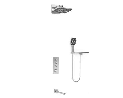 Душевой комплект Vincea VSFW-433TI4RCH встраиваемый, термостат, трехрежимный, хром