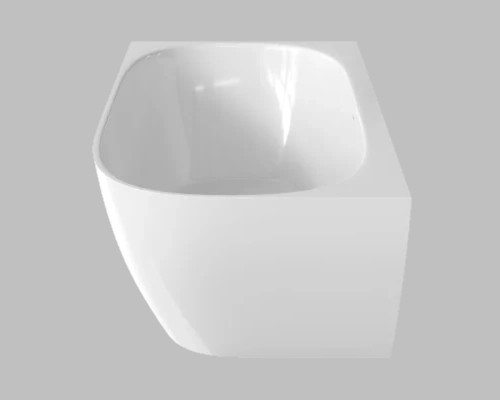 Ванна угловая из искусственного камня Flere Mail 170x85x59 L (белый матовый)