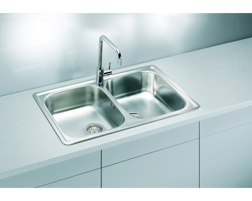 Кухонная мойка Alveus Line 90 NAT 1066751 79х50 см встраиваемая сверху нержавеющая сталь