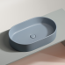 Чаша накладная овальная Ceramica Nova Element 60x38 Серо-Голубой Матовый