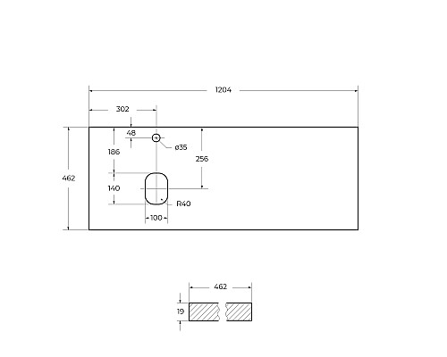 Столешница под раковину BelBagno 120 EK-120-AS-BL-L Bianco Lucido Столешница под раковину BelBagno 120 EK-120-AS-BL-L Bianco Lucido