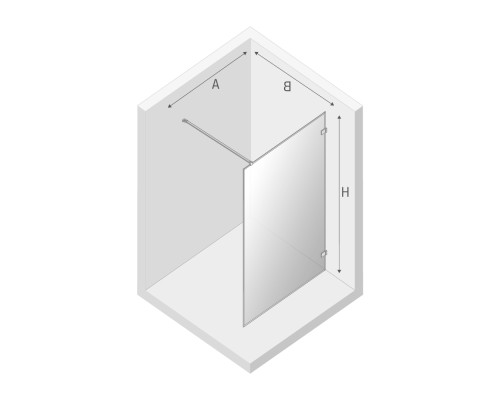 Душевое ограждение NEW TRENDY AVEXA WHITE 140x200 белый
