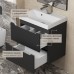 Тумба с раковиной Uperwood Tanos 90 см, черная