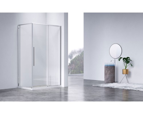 Душевой уголок Vincea Slim-N VSR-4SN9011CL 1100x900 хром стекло прозрачное