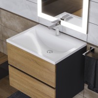 Раковина для ванной Uperwood Self 60х45х15 см, белая глянцевая