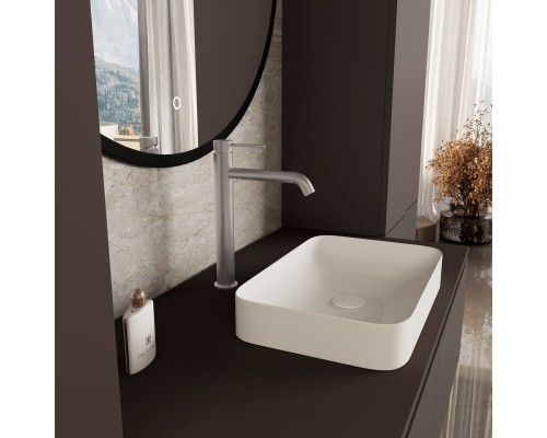 Смеситель для раковины Vincea City VBF-2C2BN однорычажный, сатин