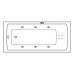Ванна гидромассажная EXCELLENT Aquaria 160x70 LINE NANO хром