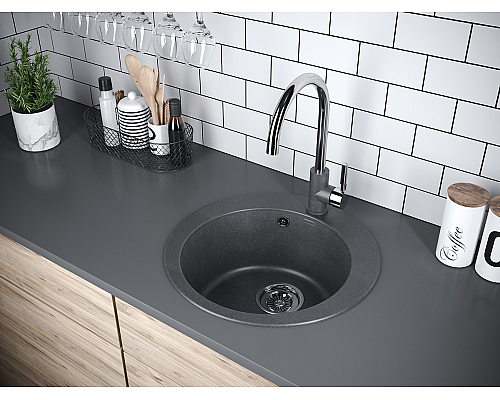 Мойка для кухни кварцевая Paulmark Gelegen PM404800-DG Мойка для кухни кварцевая Paulmark Gelegen PM404800-DG