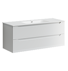 Тумба под раковину SANCOS Norma 2.0 1190х450х500, c двумя ящиками, белый глянец