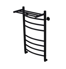 Полотенцесушитель водяной Comfysan Noumi W-8 80/40 с полкой, черный