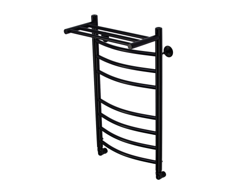 Полотенцесушитель водяной Comfysan Noumi W-8 80/40 с полкой, черный