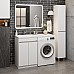 Тумба под раковину Onika Милтон Нова 48 напольная под стиральную машину, белая