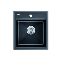 Мойка кварцевая Paulmark STEPIA-460 PM114651-BLM черный металлик 460х510