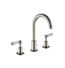 Смеситель для раковины на 3 отверстия Benesque Grosvenor Level никель глянцевый
