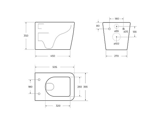Унитаз BelBagno Veneto BB132CHR/BB132SC подвесной с сиденьем Микролифт