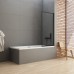 Шторка для ванны NEW TRENDY NEW SOLEO BLACK 60x140 черный
