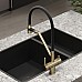 Смеситель для кухни SANCOS Dora SC4003BG с подключением фильтра для воды, браш золото