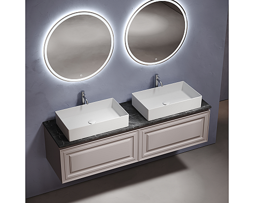 Столешница для ванной комнаты из керамогранита Sancos Black Sky 1600х460, TT160A1X