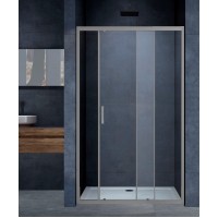 Душевая дверь Vincea Alpha VDS-3AL110CLGM, 110, вороненая сталь, стекло прозрачное