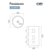 Керамическая раковина Gid Nb163